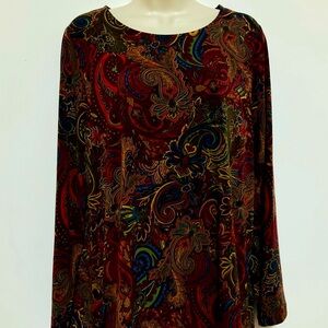 Appleseed's Multicolor Paisley top